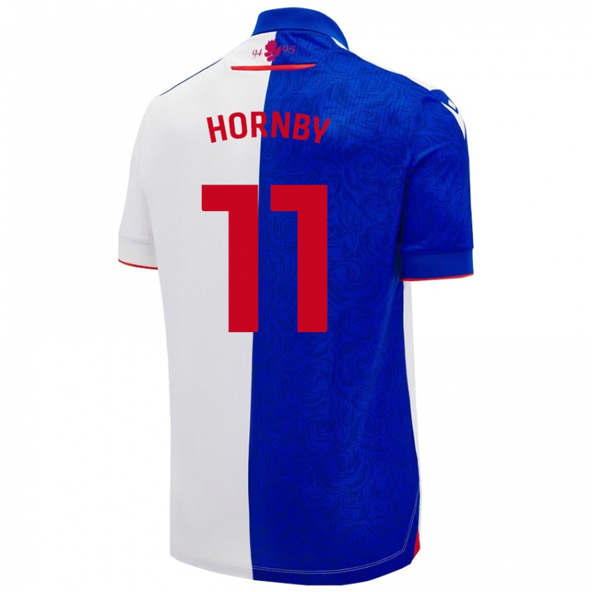 Kinder Megan Hornby #11 Himmelblau Weiß Heimtrikot Trikot 2024/25 T-Shirt Schweiz