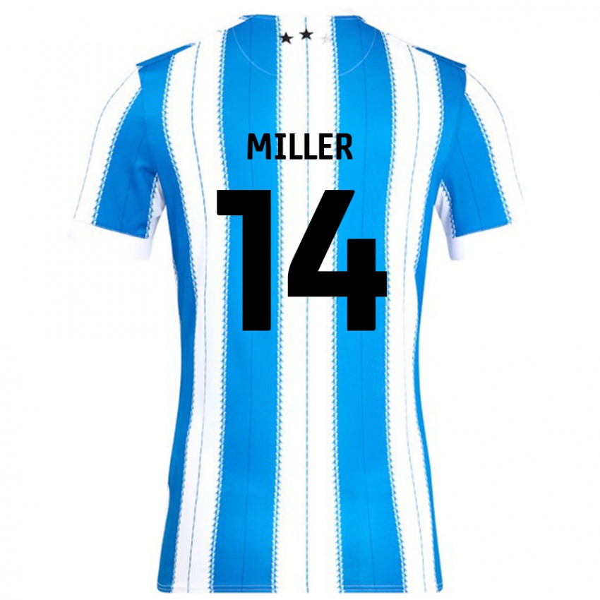 Enfant Maillot Mickel Miller #14 Bleu Blanc Tenues Domicile 2024/25 T-Shirt Suisse