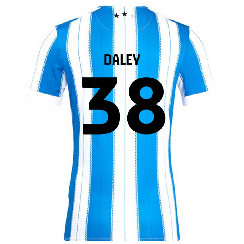 Enfant Maillot Luke Daley #38 Bleu Blanc Tenues Domicile 2024/25 T-Shirt Suisse