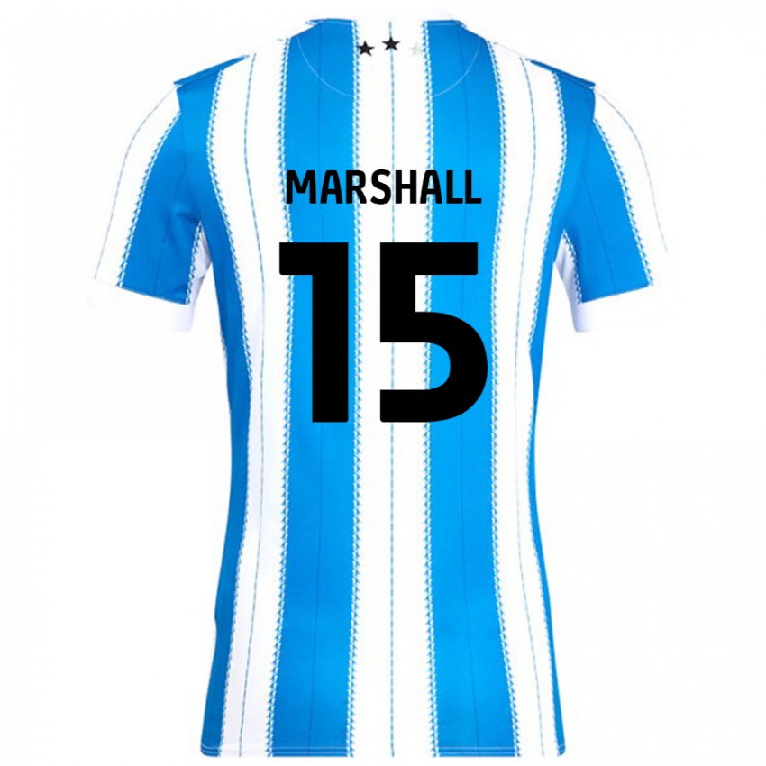 Enfant Maillot Georgia Marshall #15 Bleu Blanc Tenues Domicile 2024/25 T-Shirt Suisse