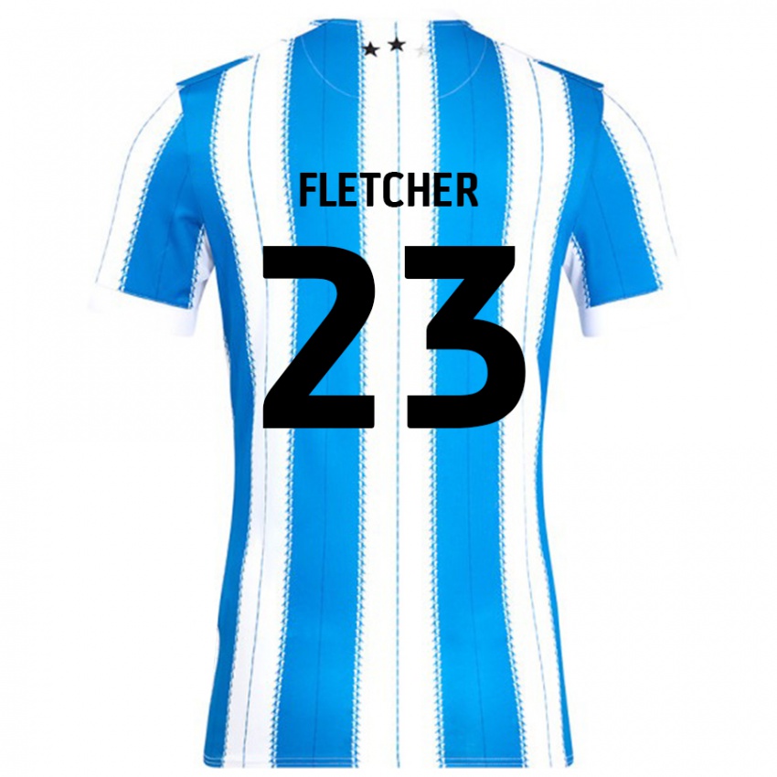 Enfant Maillot Serena Fletcher #23 Bleu Blanc Tenues Domicile 2024/25 T-Shirt Suisse