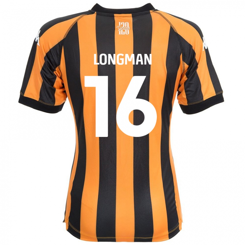 Kinder Ryan Longman #16 Schwarz Bernstein Heimtrikot Trikot 2024/25 T-Shirt Schweiz