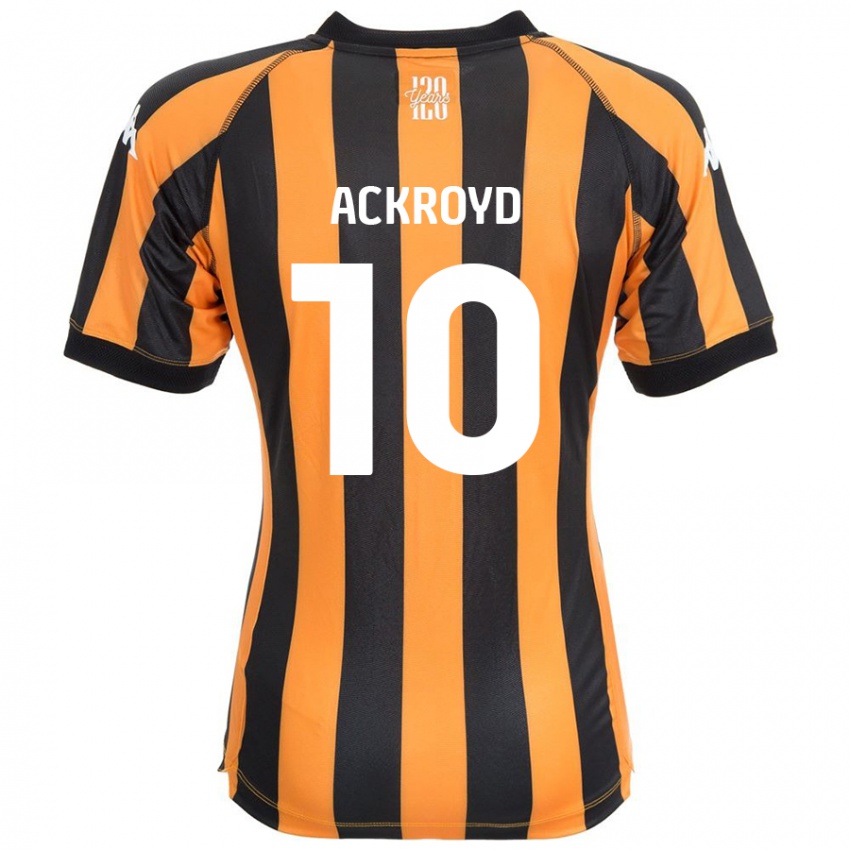 Kinder Rachael Ackroyd #10 Schwarz Bernstein Heimtrikot Trikot 2024/25 T-Shirt Schweiz