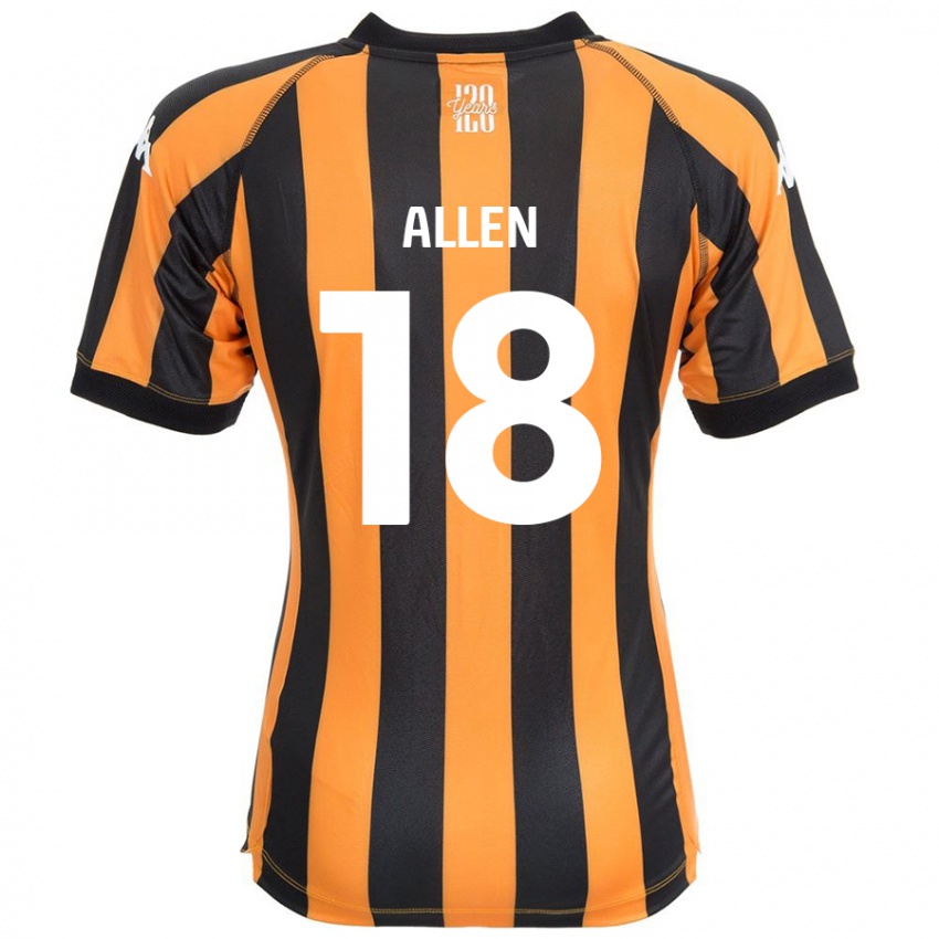 Kinder Aaliyah Allen #18 Schwarz Bernstein Heimtrikot Trikot 2024/25 T-Shirt Schweiz