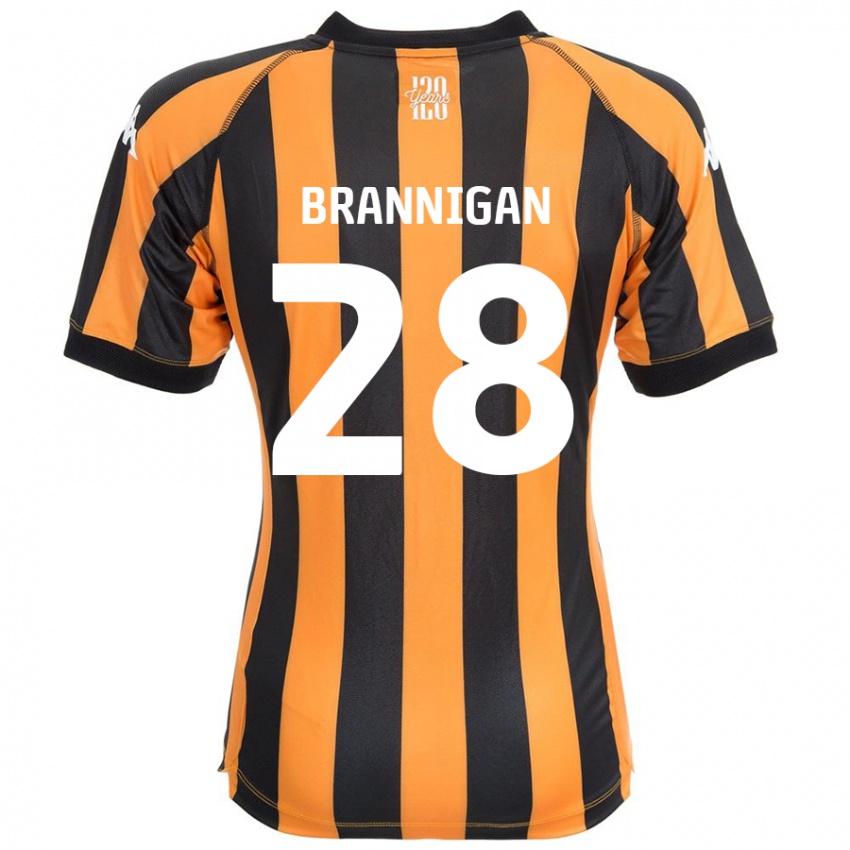 Kinder Aoife Brannigan #28 Schwarz Bernstein Heimtrikot Trikot 2024/25 T-Shirt Schweiz