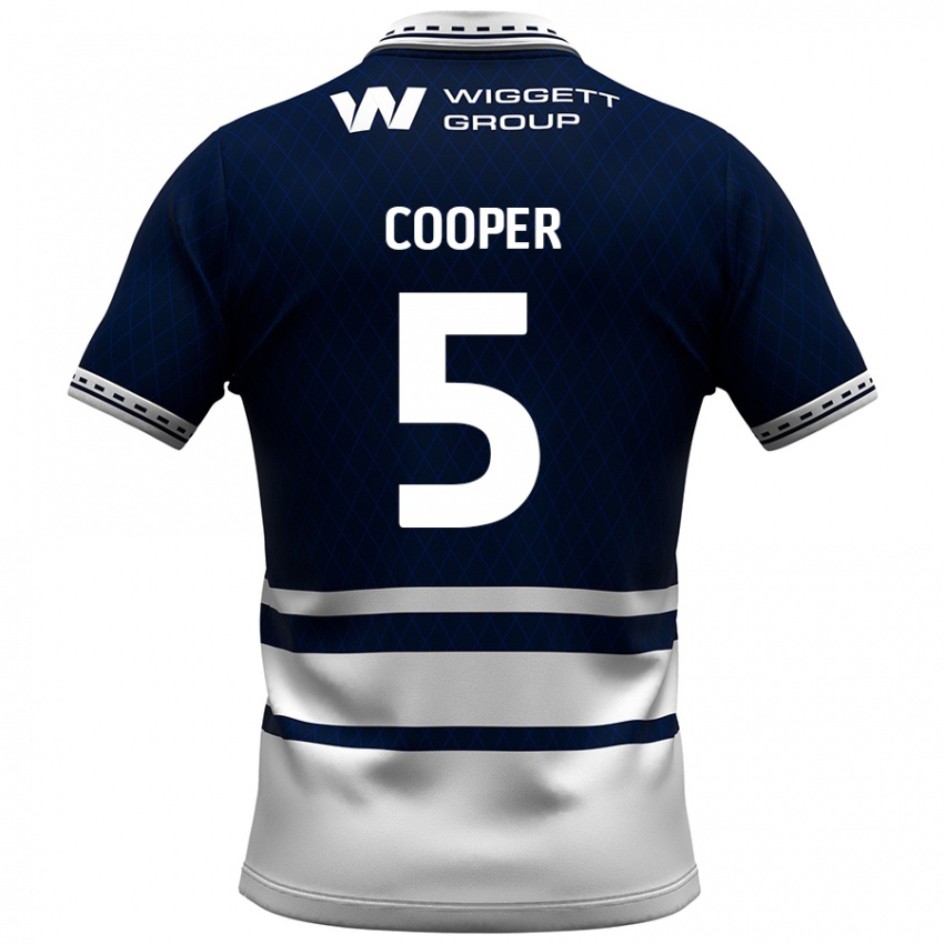 Kinder Jake Cooper #5 Marineblau Weiß Heimtrikot Trikot 2024/25 T-Shirt Schweiz