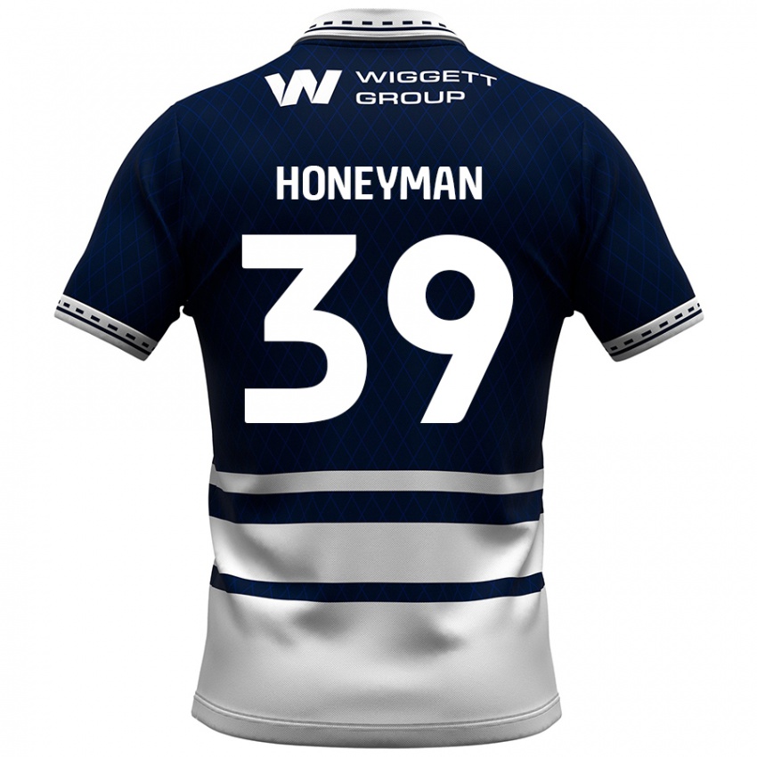 Kinder George Honeyman #39 Marineblau Weiß Heimtrikot Trikot 2024/25 T-Shirt Schweiz