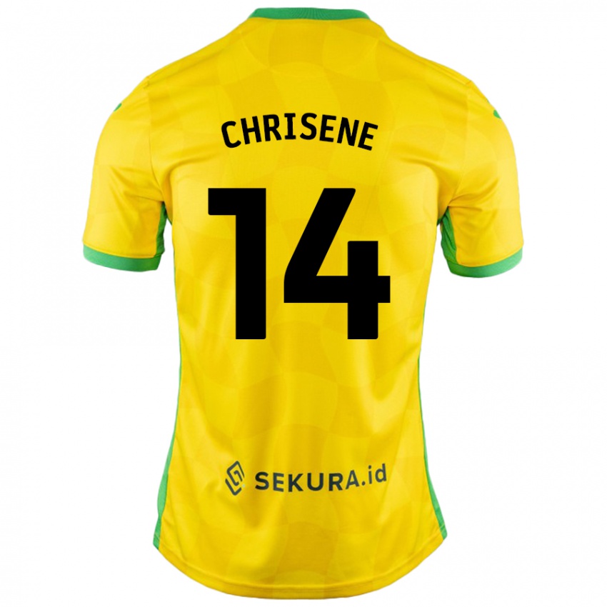 Kinder Ben Chrisene #14 Gelb Grün Heimtrikot Trikot 2024/25 T-Shirt Schweiz