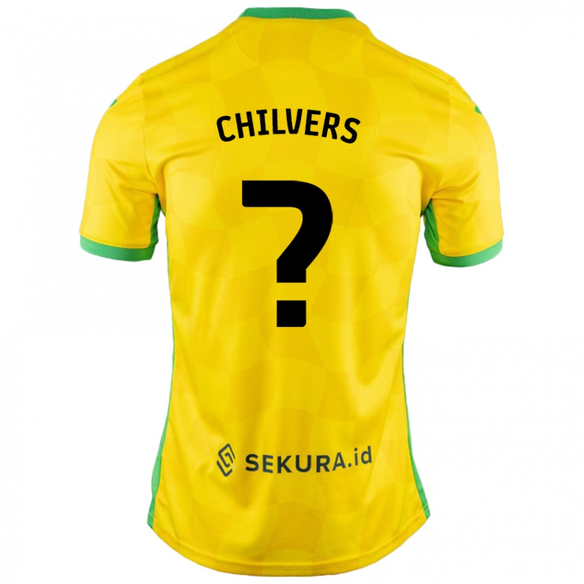 Kinder Toby Chilvers #0 Gelb Grün Heimtrikot Trikot 2024/25 T-Shirt Schweiz