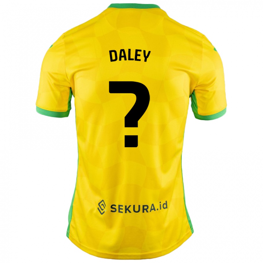 Kinder Damari Daley #0 Gelb Grün Heimtrikot Trikot 2024/25 T-Shirt Schweiz