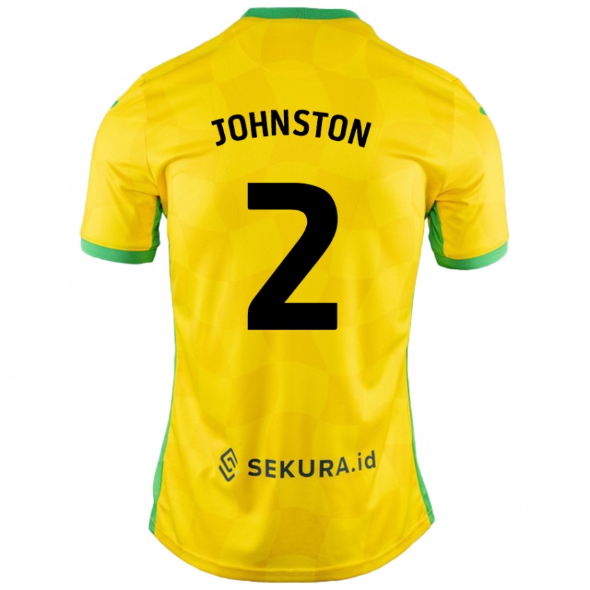 Kinder Chardonnay Johnston #2 Gelb Grün Heimtrikot Trikot 2024/25 T-Shirt Schweiz