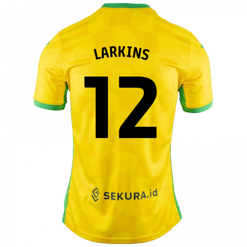 Kinder Anna Larkins #12 Gelb Grün Heimtrikot Trikot 2024/25 T-Shirt Schweiz