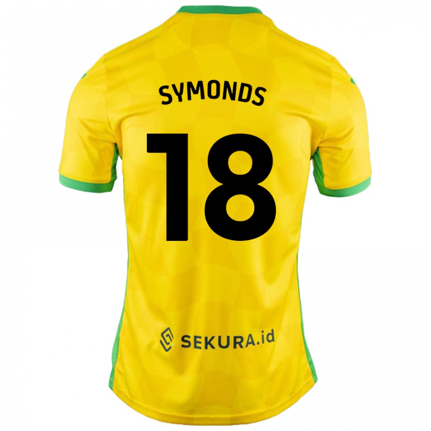 Kinder Freya Symonds #18 Gelb Grün Heimtrikot Trikot 2024/25 T-Shirt Schweiz