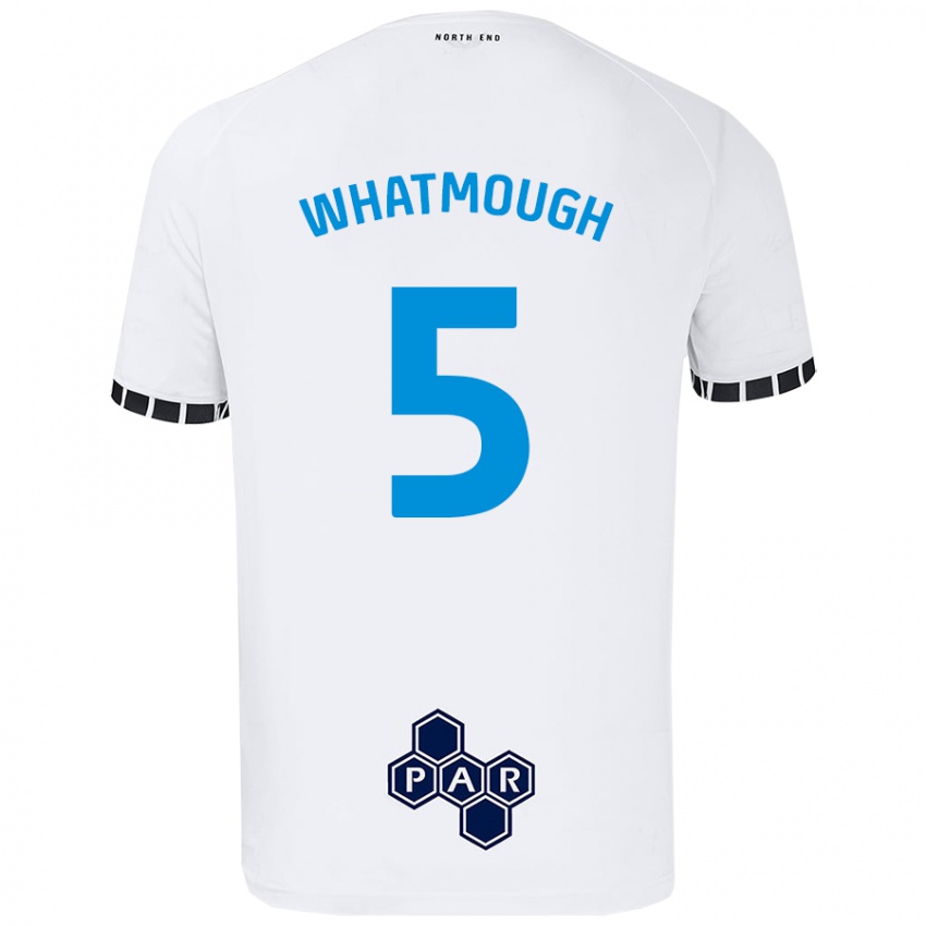 Enfant Maillot Jack Whatmough #5 Blanc Tenues Domicile 2024/25 T-Shirt Suisse