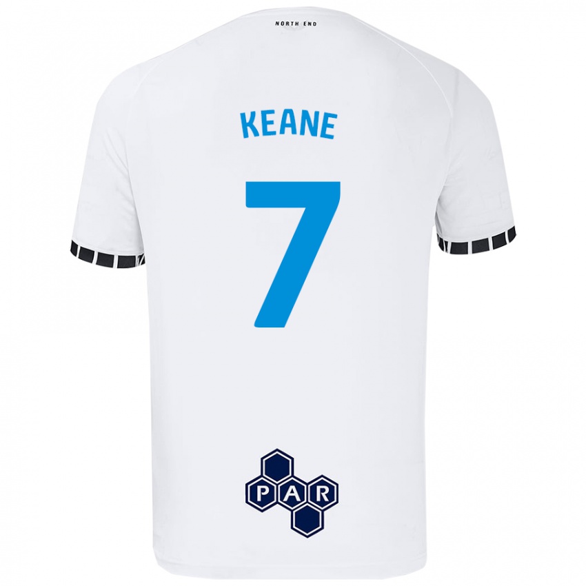 Enfant Maillot Will Keane #7 Blanc Tenues Domicile 2024/25 T-Shirt Suisse