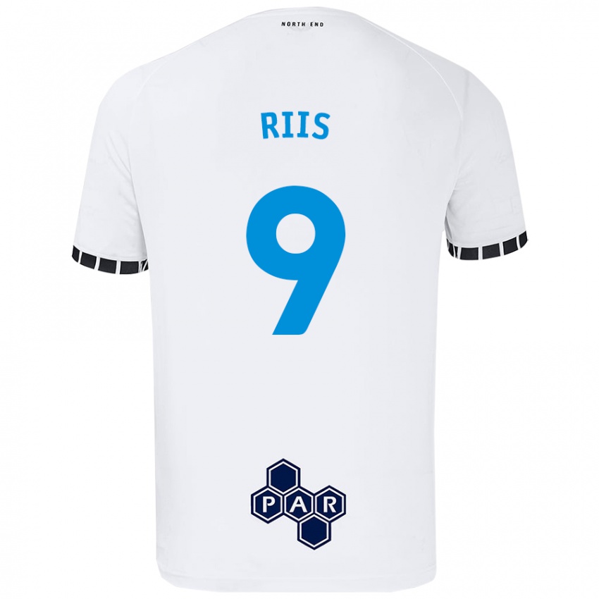 Enfant Maillot Emil Riis #9 Blanc Tenues Domicile 2024/25 T-Shirt Suisse