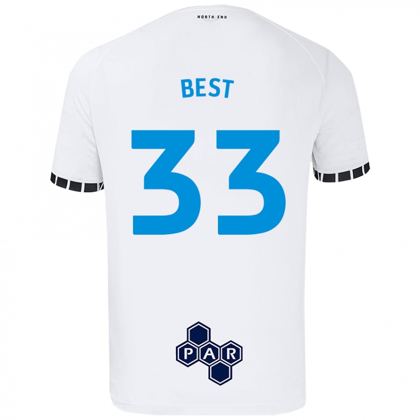 Enfant Maillot Kian Best #33 Blanc Tenues Domicile 2024/25 T-Shirt Suisse