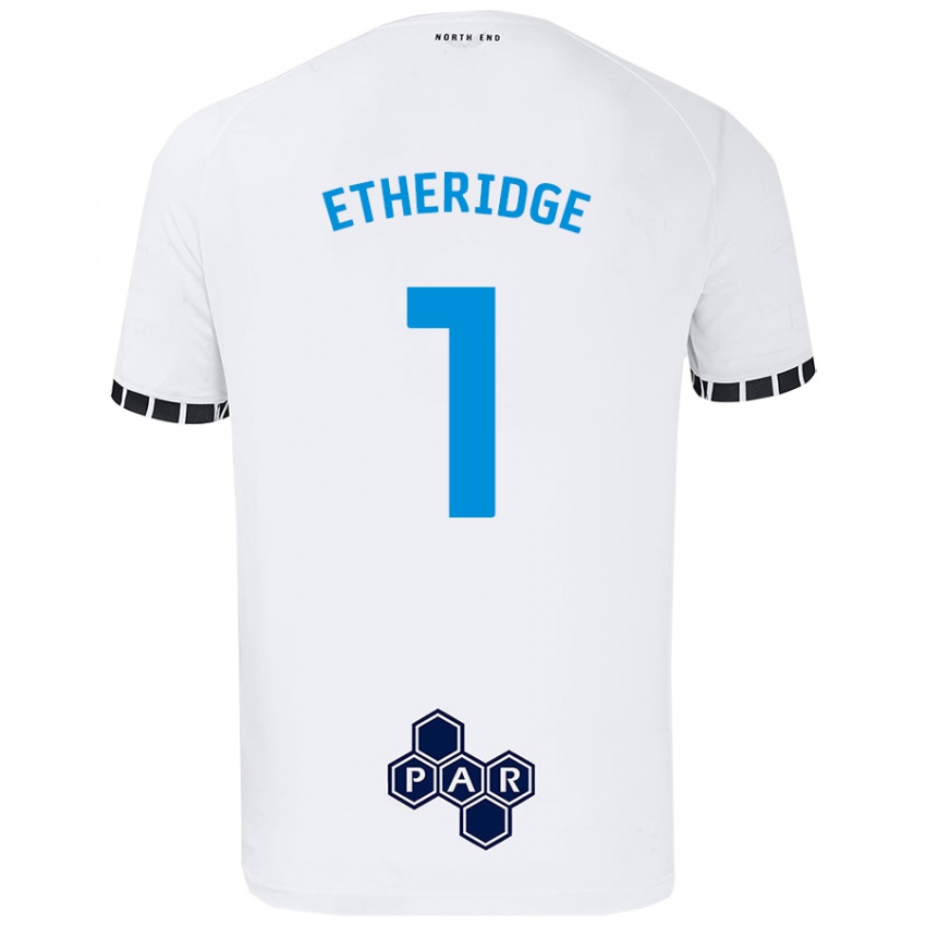 Enfant Maillot Ellie Etheridge #1 Blanc Tenues Domicile 2024/25 T-Shirt Suisse