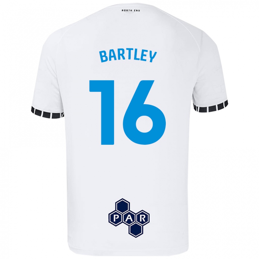 Enfant Maillot Melanie Bartley #16 Blanc Tenues Domicile 2024/25 T-Shirt Suisse