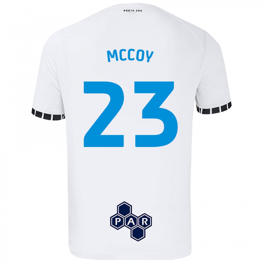 Enfant Maillot Faye Mccoy #23 Blanc Tenues Domicile 2024/25 T-Shirt Suisse