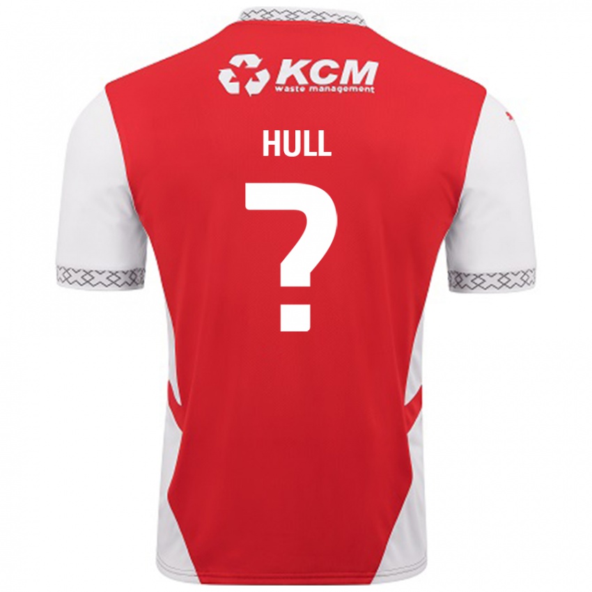 Kinder Jake Hull #0 Rot Weiß Heimtrikot Trikot 2024/25 T-Shirt Schweiz