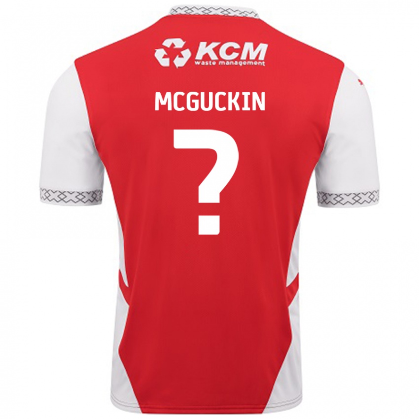 Kinder Ciaran Mcguckin #0 Rot Weiß Heimtrikot Trikot 2024/25 T-Shirt Schweiz