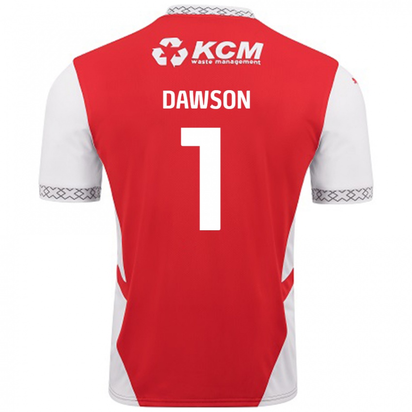 Kinder Cameron Dawson #1 Rot Weiß Heimtrikot Trikot 2024/25 T-Shirt Schweiz