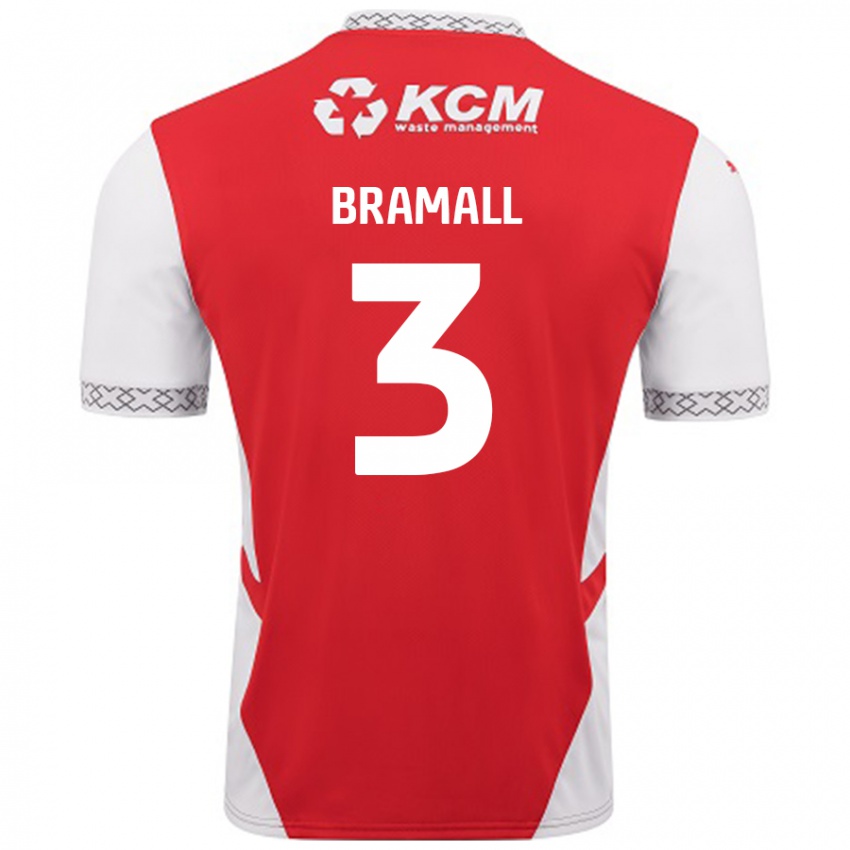 Kinder Cohen Bramall #3 Rot Weiß Heimtrikot Trikot 2024/25 T-Shirt Schweiz