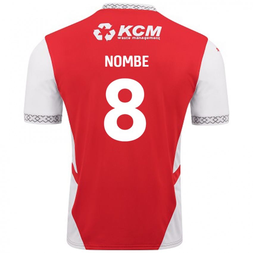 Kinder Sam Nombe #8 Rot Weiß Heimtrikot Trikot 2024/25 T-Shirt Schweiz