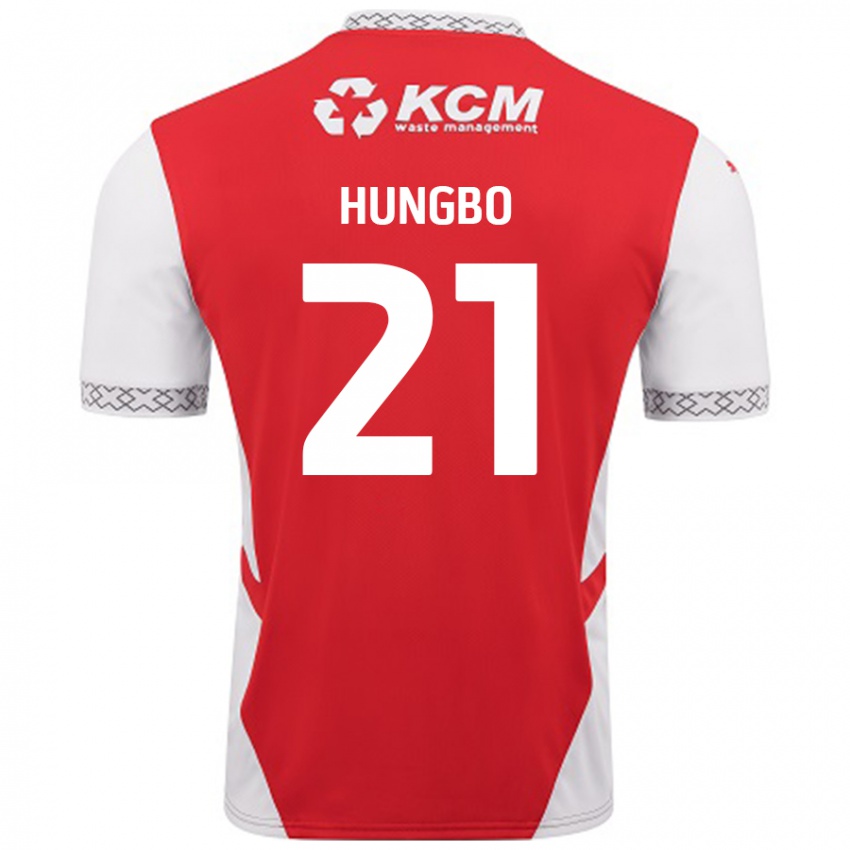 Kinder Joseph Hungbo #21 Rot Weiß Heimtrikot Trikot 2024/25 T-Shirt Schweiz