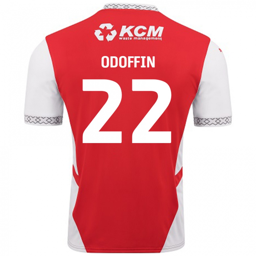 Kinder Hakeem Odoffin #22 Rot Weiß Heimtrikot Trikot 2024/25 T-Shirt Schweiz