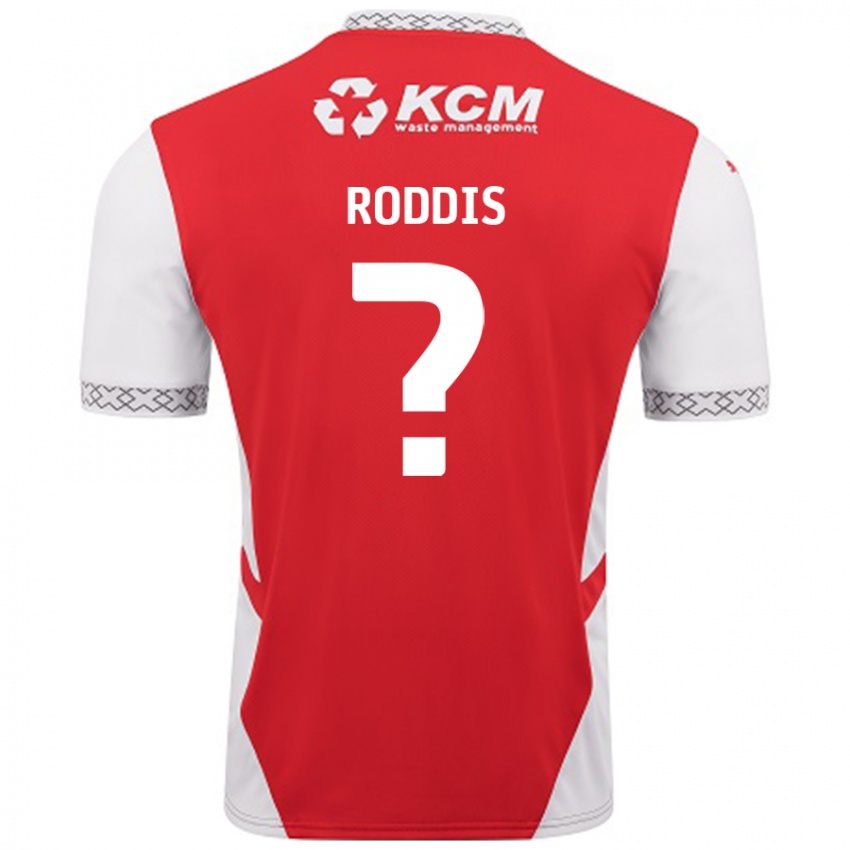 Kinder Harry Roddis #0 Rot Weiß Heimtrikot Trikot 2024/25 T-Shirt Schweiz