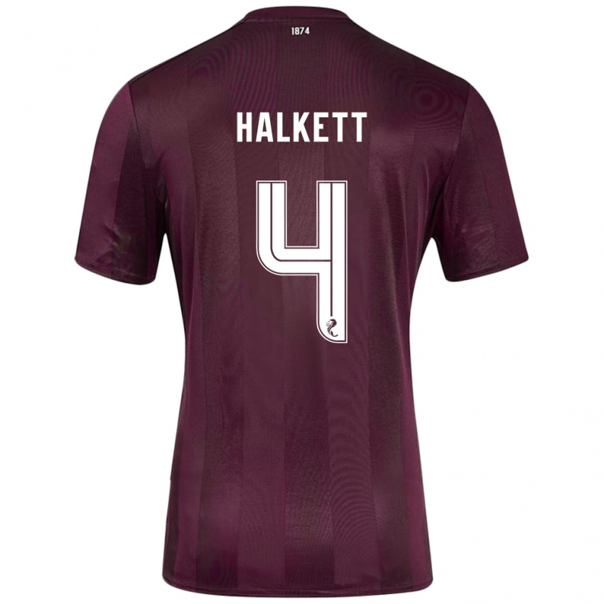 Kinder Craig Halkett #4 Burgundrot Heimtrikot Trikot 2024/25 T-Shirt Schweiz