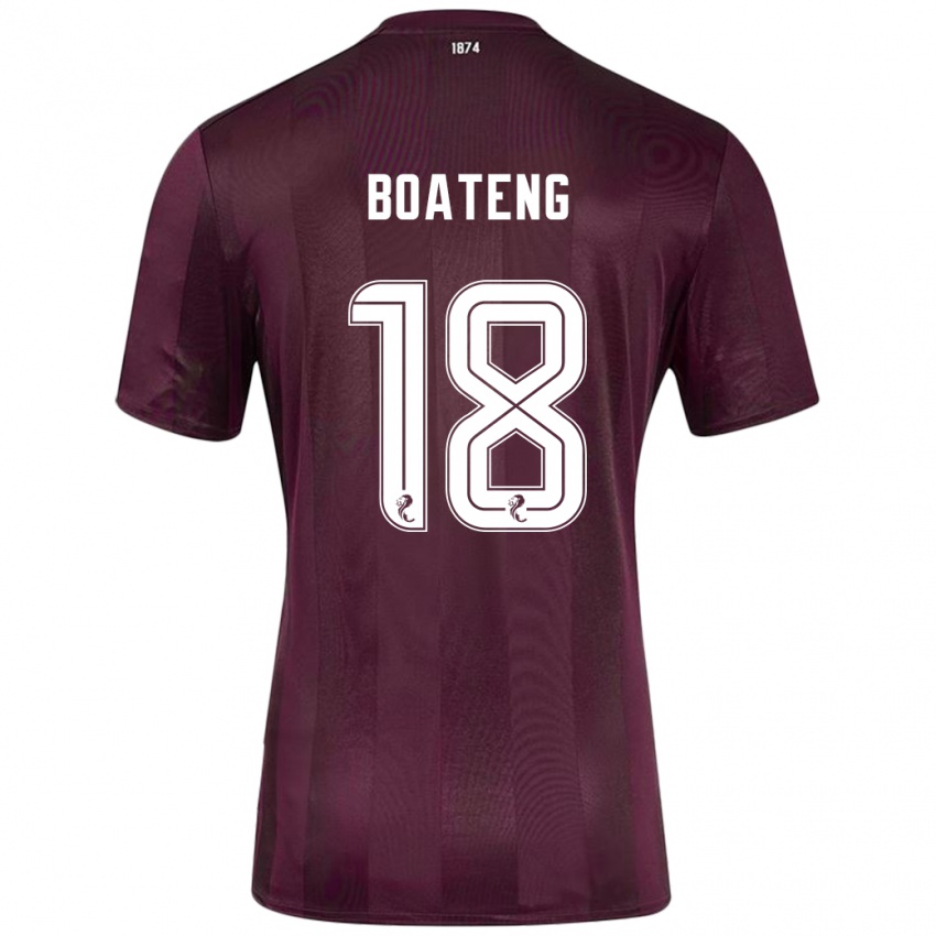 Kinder Malachi Boateng #18 Burgundrot Heimtrikot Trikot 2024/25 T-Shirt Schweiz