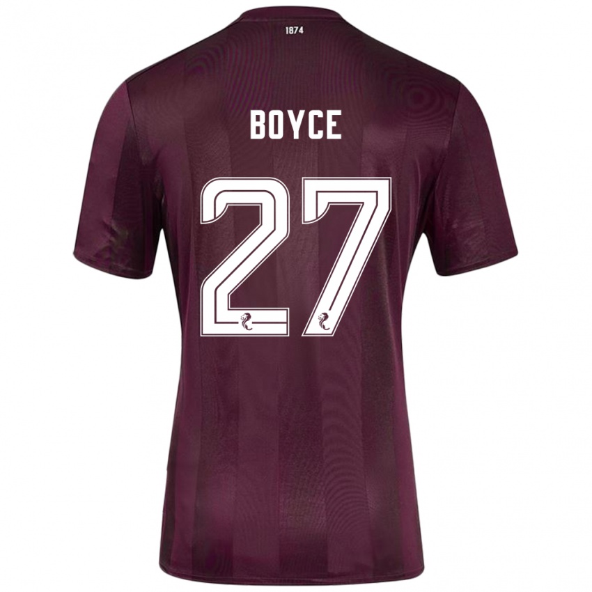 Kinder Liam Boyce #27 Burgundrot Heimtrikot Trikot 2024/25 T-Shirt Schweiz