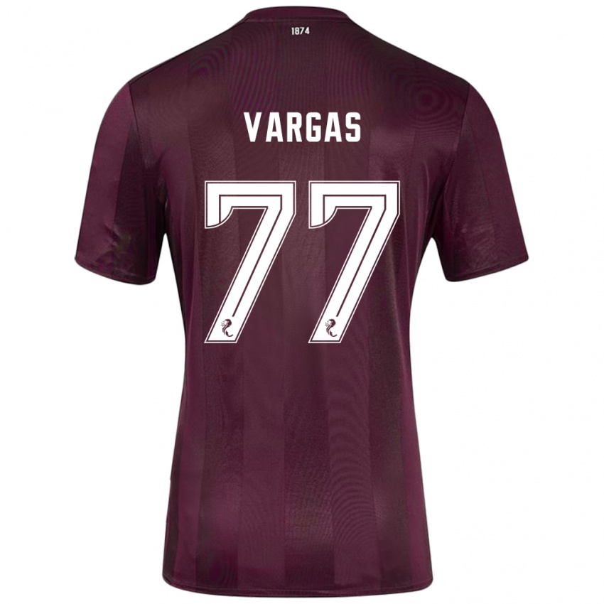 Kinder Kenneth Vargas #77 Burgundrot Heimtrikot Trikot 2024/25 T-Shirt Schweiz