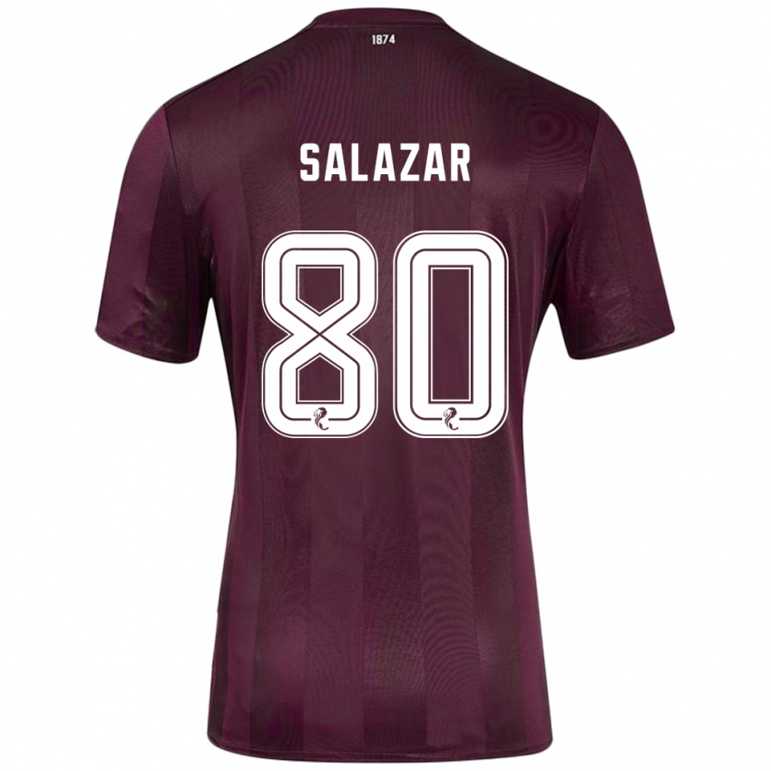 Kinder Andrés Salazar #80 Burgundrot Heimtrikot Trikot 2024/25 T-Shirt Schweiz