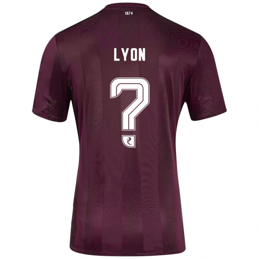 Kinder Jack Lyon #0 Burgundrot Heimtrikot Trikot 2024/25 T-Shirt Schweiz