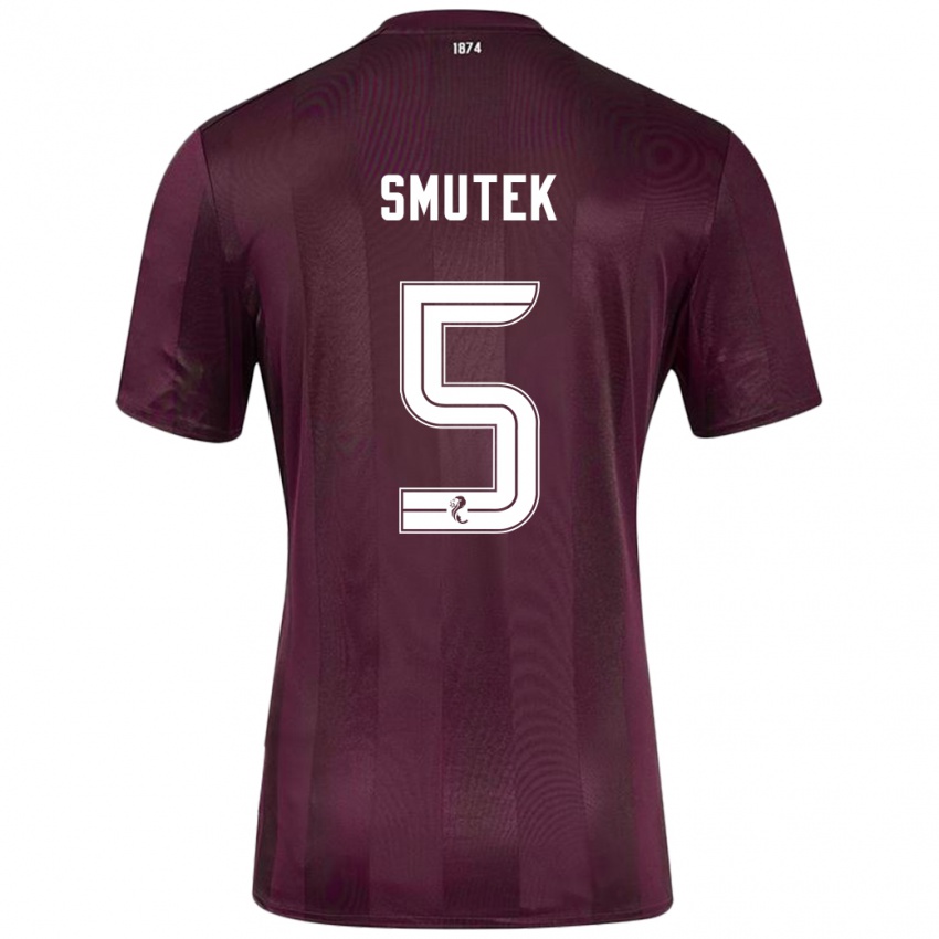 Kinder Kai Smutek #5 Burgundrot Heimtrikot Trikot 2024/25 T-Shirt Schweiz