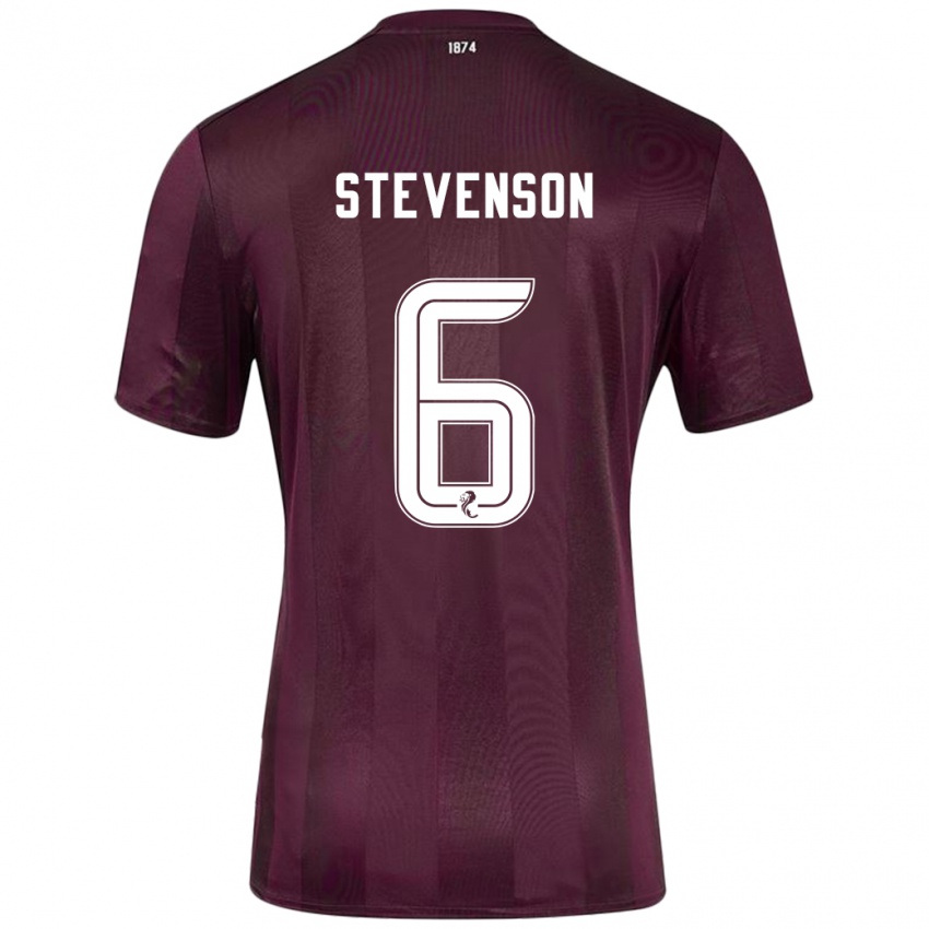 Kinder Gus Stevenson #6 Burgundrot Heimtrikot Trikot 2024/25 T-Shirt Schweiz