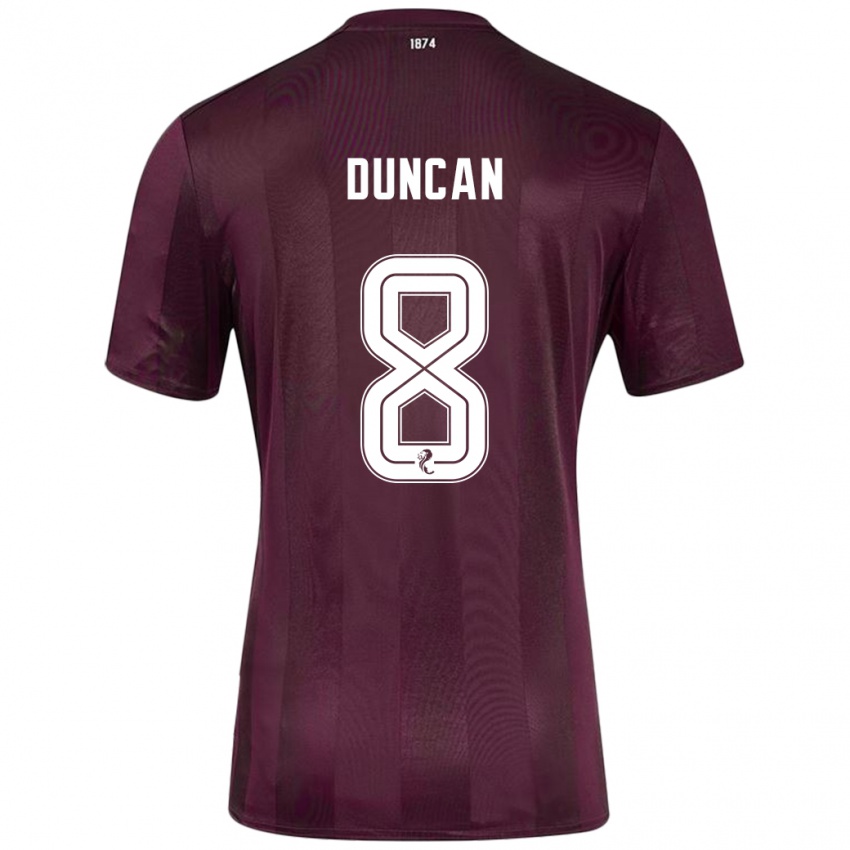 Kinder Ryan Duncan #8 Burgundrot Heimtrikot Trikot 2024/25 T-Shirt Schweiz