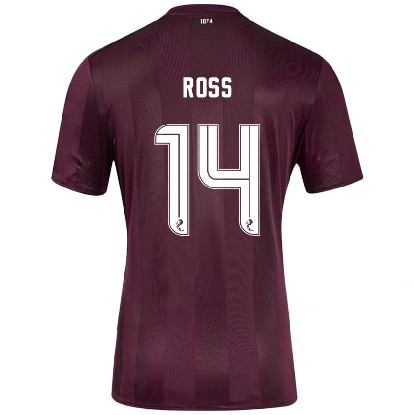 Kinder Mackenzie Ross #14 Burgundrot Heimtrikot Trikot 2024/25 T-Shirt Schweiz