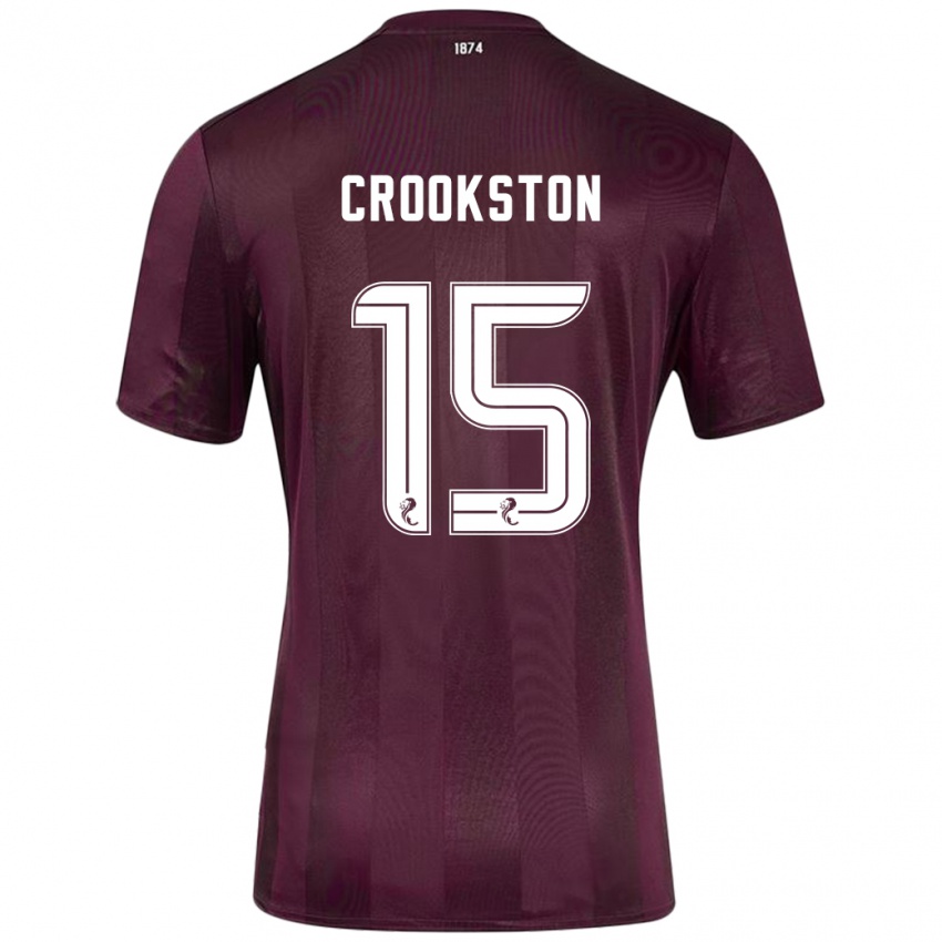 Kinder Gregor Crookston #15 Burgundrot Heimtrikot Trikot 2024/25 T-Shirt Schweiz