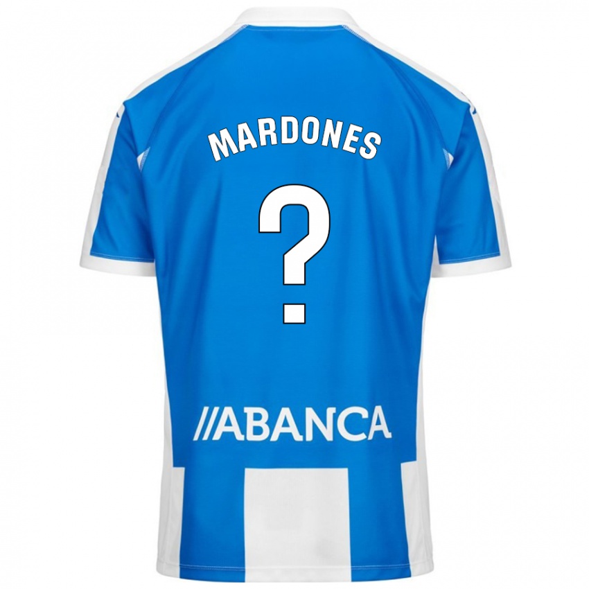 Kinder Alvaro Mardones #0 Blau Weiß Heimtrikot Trikot 2024/25 T-Shirt Schweiz