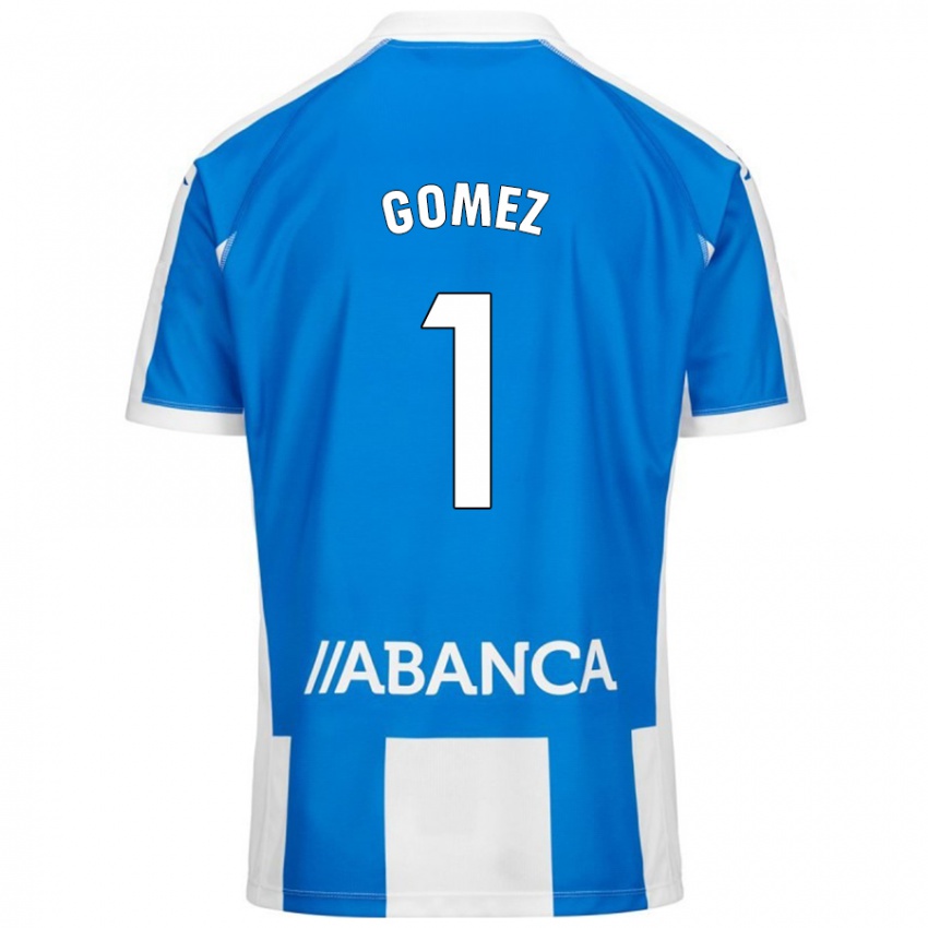 Enfant Maillot Yohana Gómez #1 Bleu Blanc Tenues Domicile 2024/25 T-Shirt Suisse