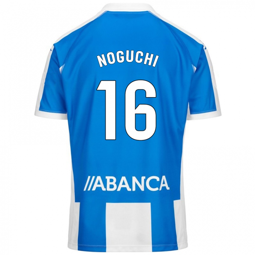 Kinder Ayaka Noguchi #16 Blau Weiß Heimtrikot Trikot 2024/25 T-Shirt Schweiz