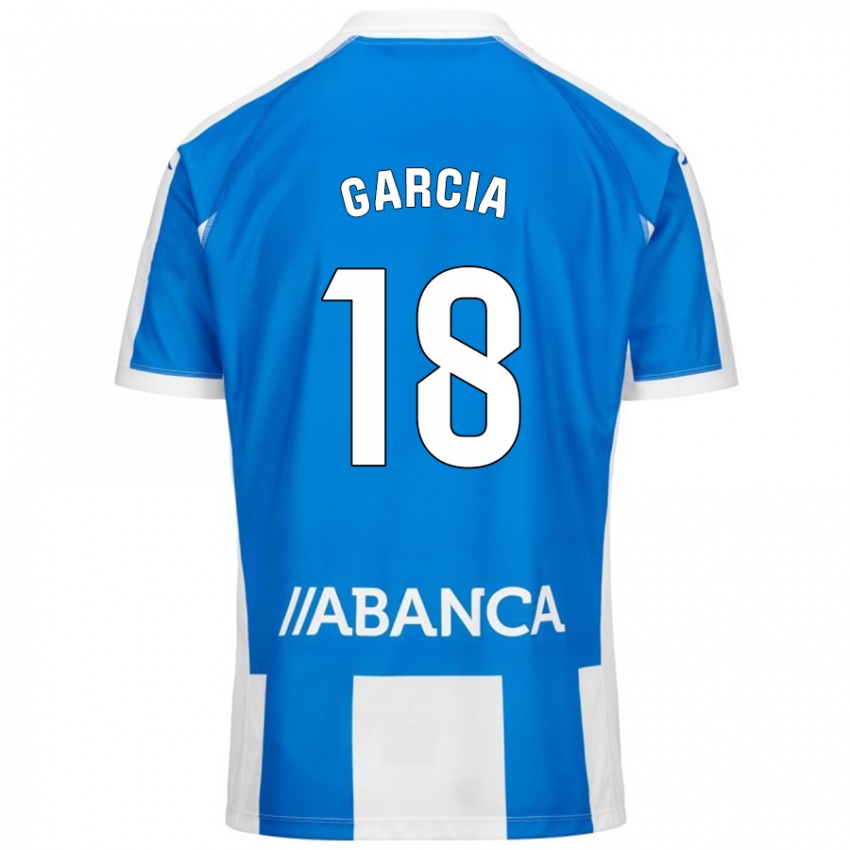 Kinder Raquel García #18 Blau Weiß Heimtrikot Trikot 2024/25 T-Shirt Schweiz