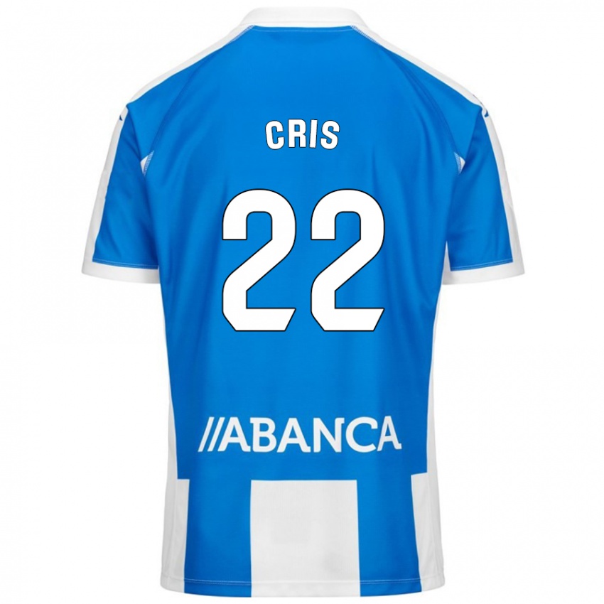 Kinder Cris #22 Blau Weiß Heimtrikot Trikot 2024/25 T-Shirt Schweiz