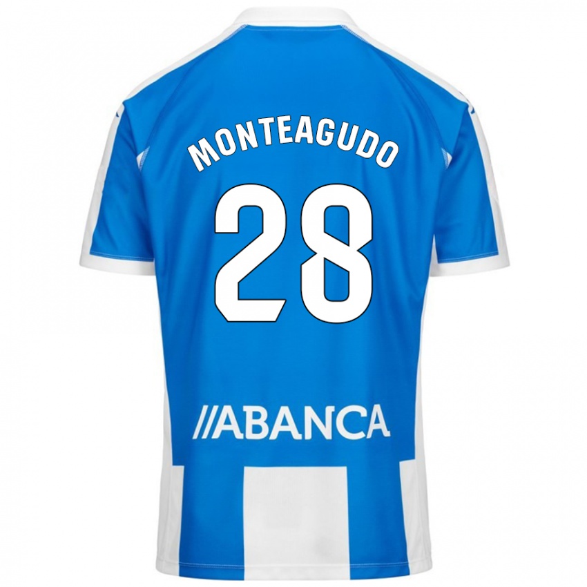 Kinder Paula Monteagudo #28 Blau Weiß Heimtrikot Trikot 2024/25 T-Shirt Schweiz