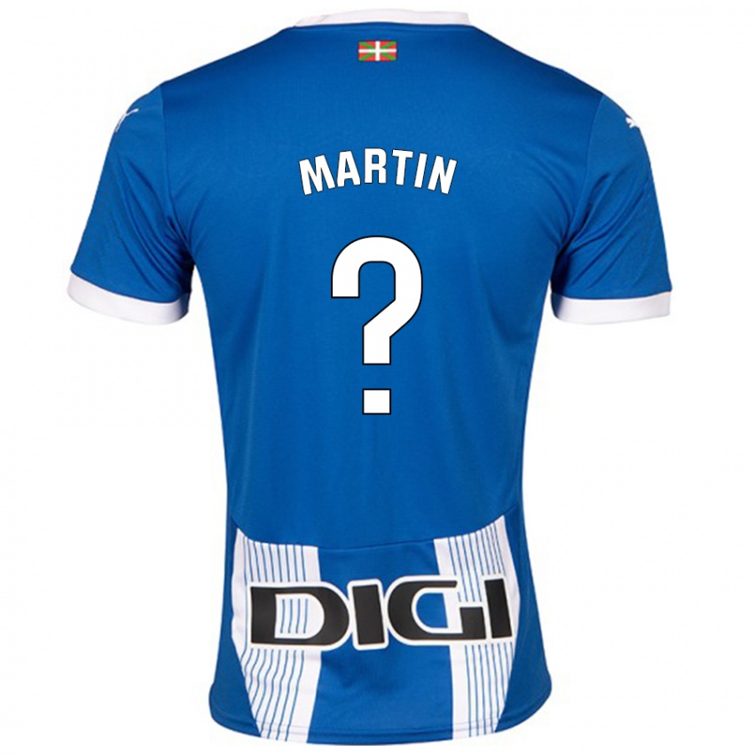 Enfant Maillot Carlos Martin #0 Bleu Tenues Domicile 2024/25 T-Shirt Suisse